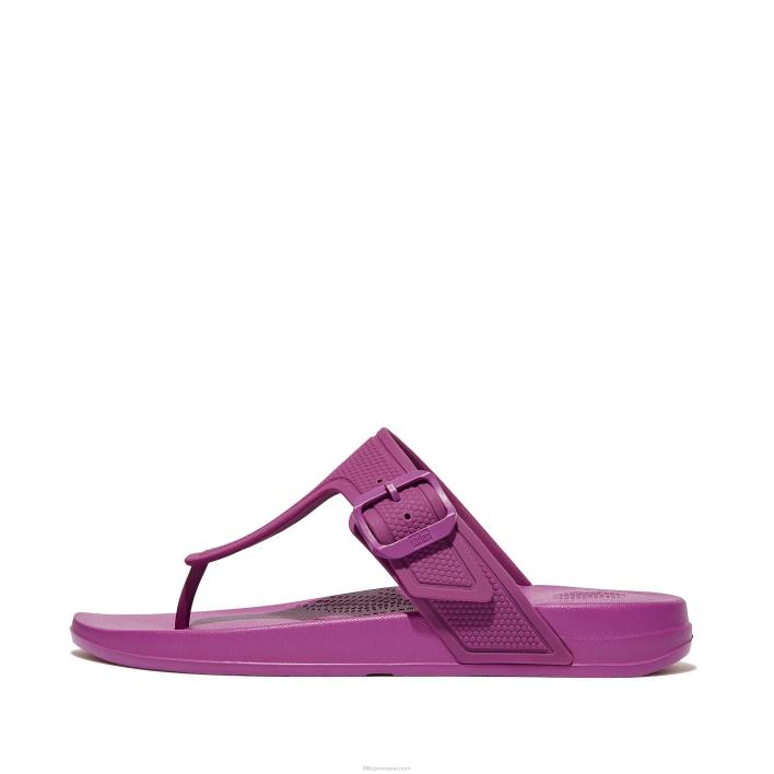 femei 8T84T5 miami violet iqushion șlapi cu cataramă reglabilă Fitflop