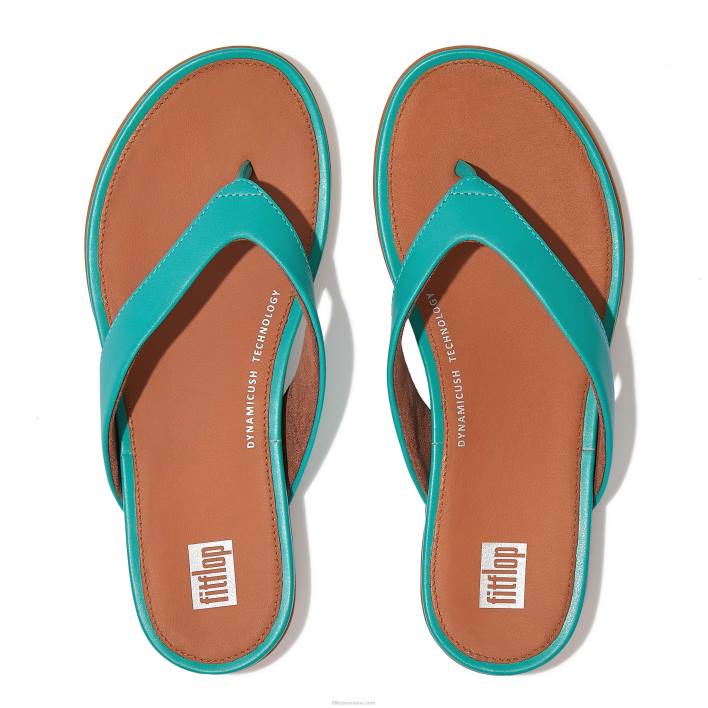 femei 8T84T8 albastru tahiti flip flops din piele gracie Fitflop