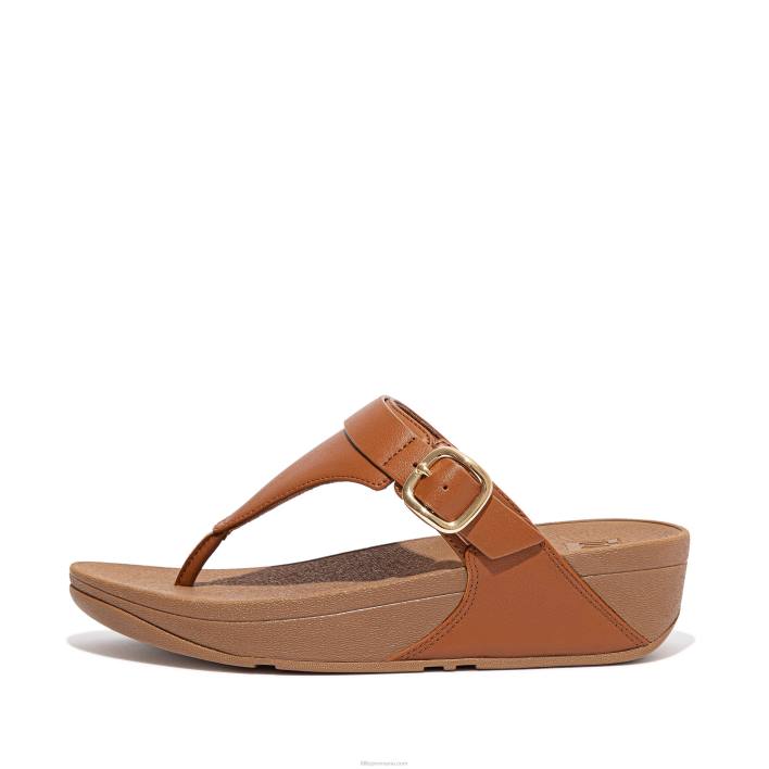 femei 8T84T131 bronz ușor lulu, stâlp reglabil din piele Fitflop