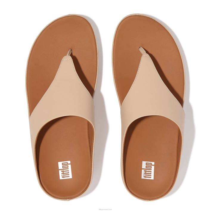 femei 8T84T151 bej piatra sandale cu vârf din piele shuv Fitflop